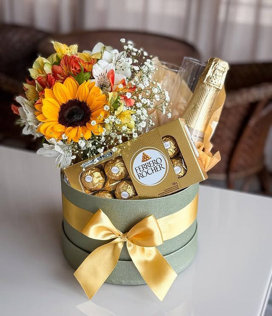 🌻 Cesta Regalo Eleganza Dorata